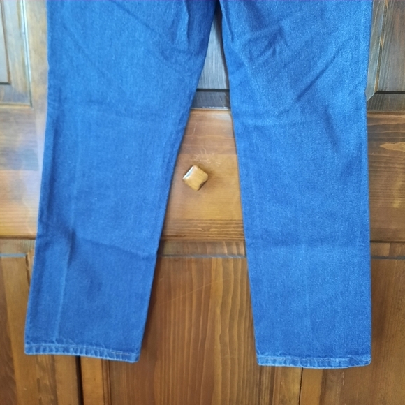Wrangler Cowboy Cut Slim Fit Stonewashed Indigo Denim Jeans 936PWD Size 34×30 - Picture 10 of 14